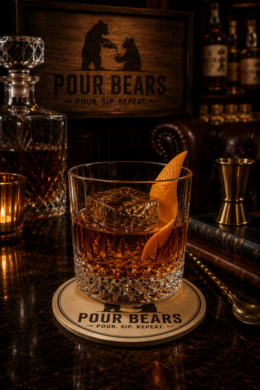 Almond Old-Fashioned cocktail