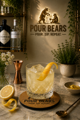 Fitzgerald cocktail in a Rocks Glass