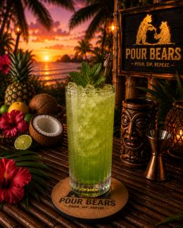 Green Swizzle cocktail