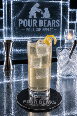 Mizuwari cocktail in a Collins Glass