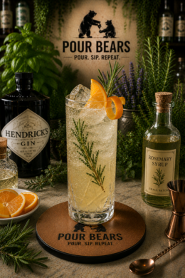 Orange Rosemary Collins cocktail