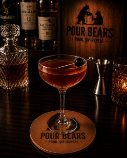 Rob Roy cocktail in a Coupe Glass