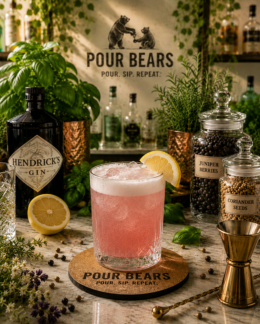 Sloe Gin Fizz cocktail
