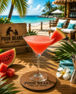 Watermelon Fresh Fruit Martini cocktail