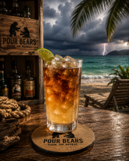 Dark n Stormy cocktail