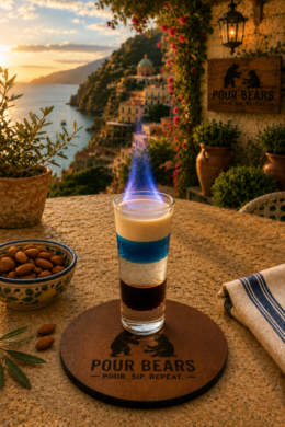 Flaming Lamborghini cocktail
