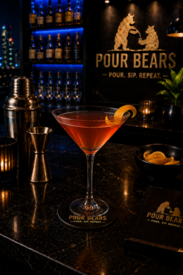 French Negroni cocktail
