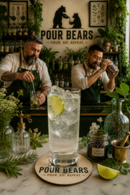 Gin and Soda cocktail