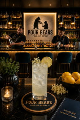 Lemon Elderflower Spritzer cocktail