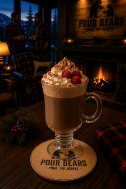 Mocha-Berry cocktail