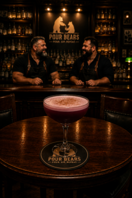 Porto flip cocktail