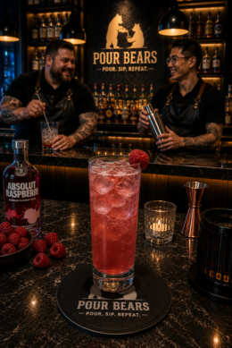 Raspberry Cooler cocktail