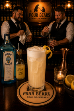 Royal Gin Fizz cocktail