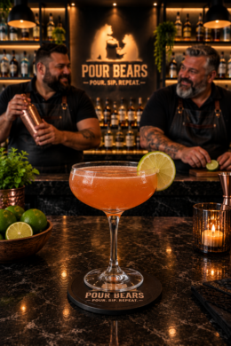 The BJ cocktail in a Coupe Glass