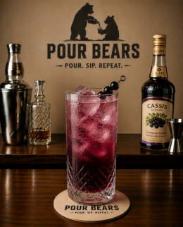 Vermouth Cassis cocktail